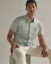 Load image into Gallery viewer, 7 Diamonds Keaton Short Sleeve Shirt - Seafoam