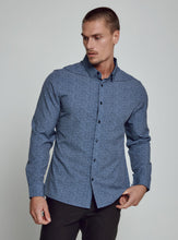 Load image into Gallery viewer, 7 Diamonds Nolen Long Sleeve Shirt - Navy