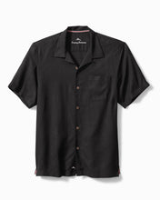 Load image into Gallery viewer, Tommy Bahama Tropic Isles Silk Camp Shirt - Black