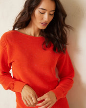 Load image into Gallery viewer, Tommy Bahama Ladies Bonita Sequin Ottoman Top - Tango Red