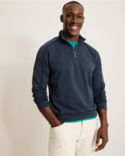 Load image into Gallery viewer, Tommy Bahama Ben & Terry Half-Zip Sweatshirt in Ocean Deep