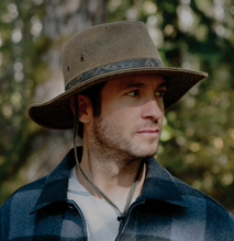 Load image into Gallery viewer, Scala Tarp Cloth Outback Hat - STW318-BRN