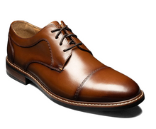 Load image into Gallery viewer, Nunn Bush Cap Toe Flex Oxford Cognac 84888