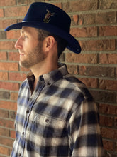 Load image into Gallery viewer, Scala Crushable Felt Outback Hat - Navy - DF6