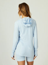 Load image into Gallery viewer, 7 Diamonds Ladies Core Full Zip Hoodie - Heather Blue Mist