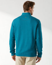 Load image into Gallery viewer, Big & Tall Tommy Bahama Flipshore Half Zip Reversible - Ink Blue Heather