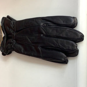 DPC Black Leather Gloves