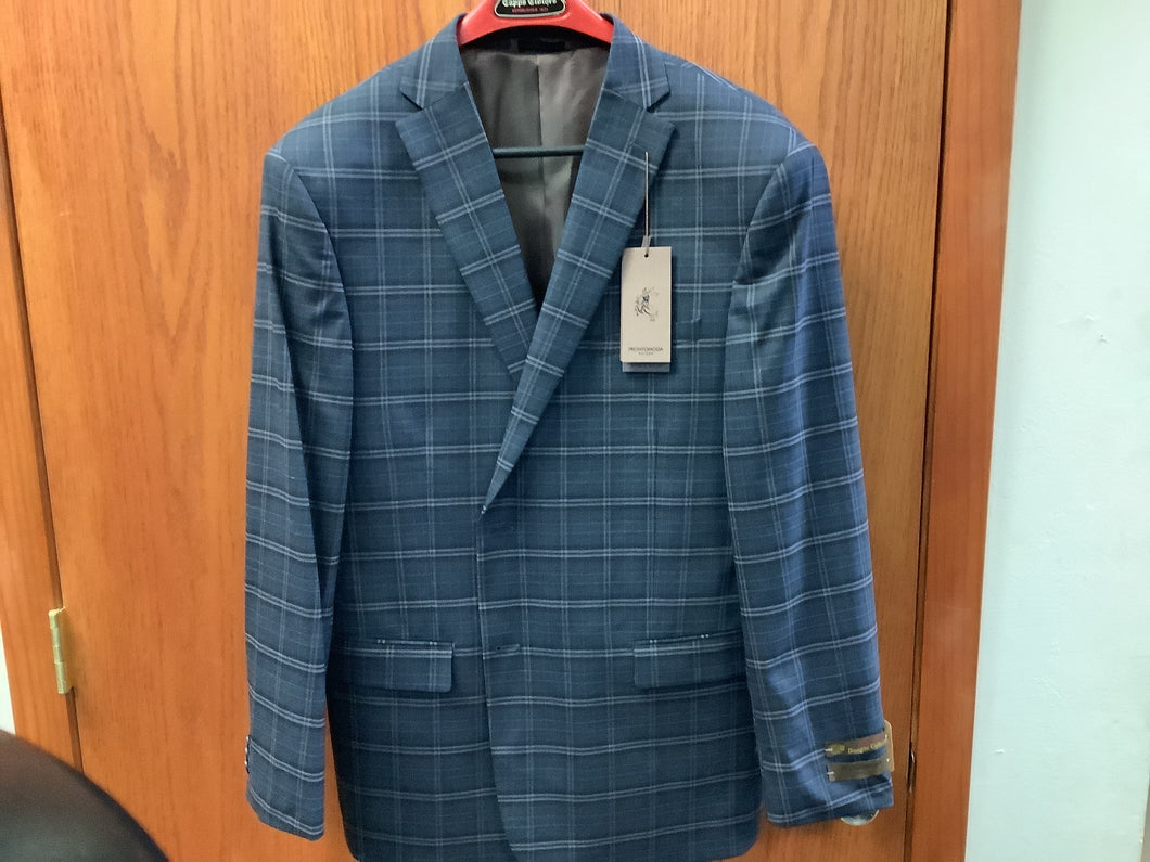 Prontomoda Blue Plaid Sport Jacket