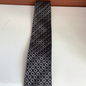 Zianetti Black/Grey Diamond Tie