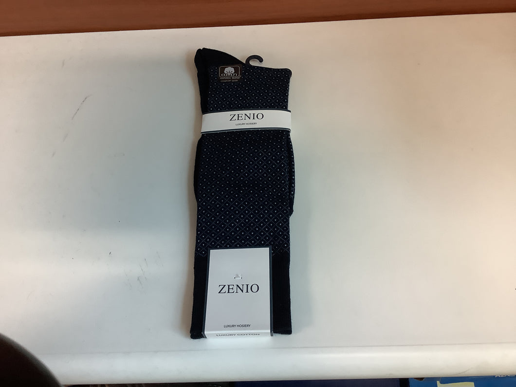 Zenio Navy Diamonds Sock