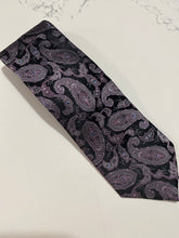 Load image into Gallery viewer, Zianetti Black Grey Multi Color Tie
