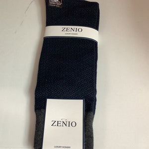 Zenio Navy Tan Socks