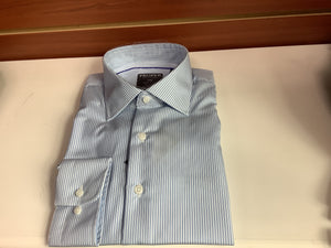 Proper Blue Stripe Dress Shirt