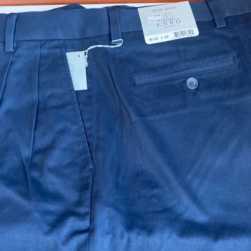 Enro Casual Pant Navy Blue