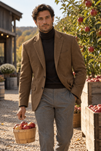 Load image into Gallery viewer, Afazzy Brown Micro Fibre Sport Coat
