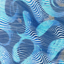 Load image into Gallery viewer, Trend S/S Psychedelic Waves  Aqua Blue
