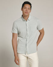 Load image into Gallery viewer, 7 Diamonds Keaton Short Sleeve Shirt - Seafoam
