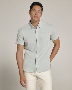 7 Diamonds Keaton Short Sleeve Shirt - Seafoam