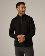 Load image into Gallery viewer, 7 Diamonds Elevate 1/4 Zip Black SPV-1037
