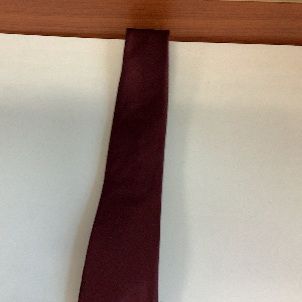 Zenio Burgundy Skinny Tie