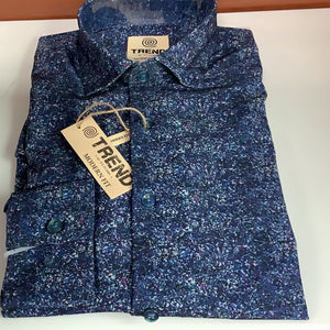 Trend Long Sleeve Shirt T1013 Blue/Purple