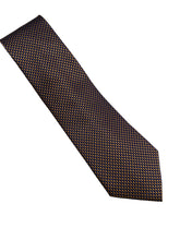 Load image into Gallery viewer, Zianetti XLong Gold Neat Tie
