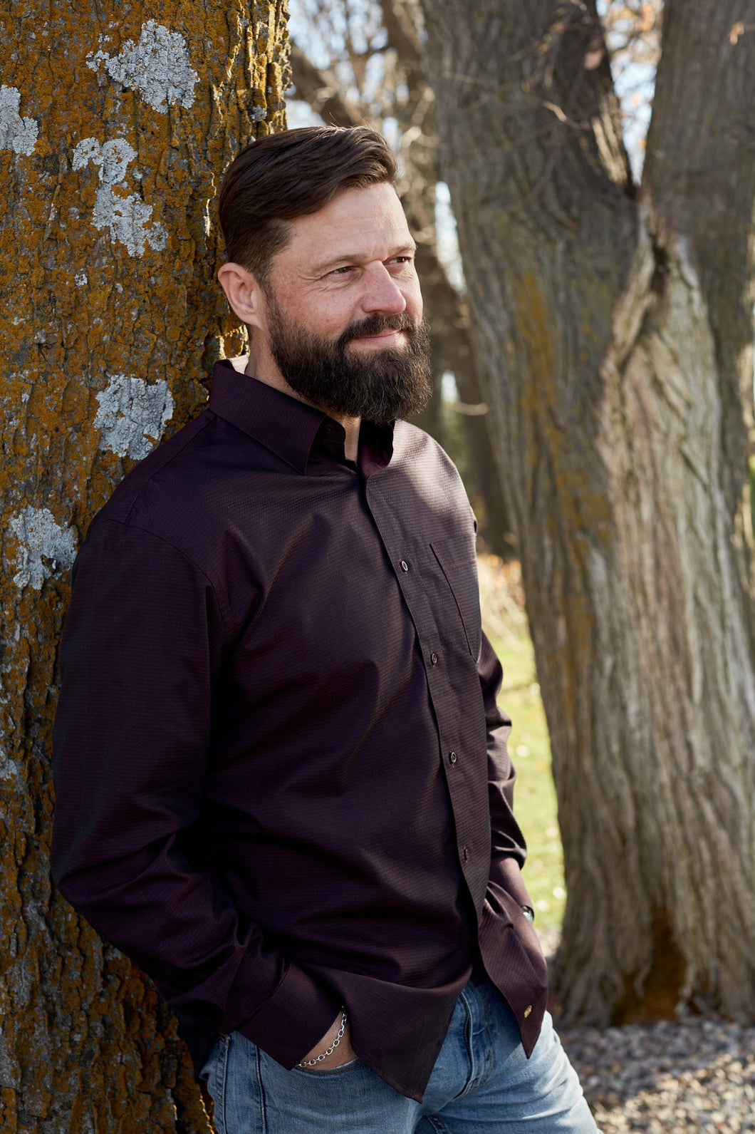 Fx Fusion Long Sleeve Wine Tonal   D1900