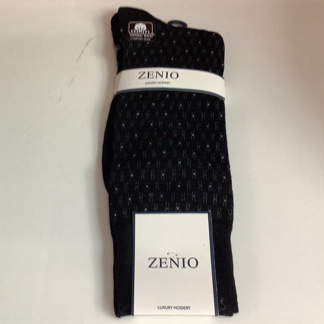 Zenio Black Grey Socks