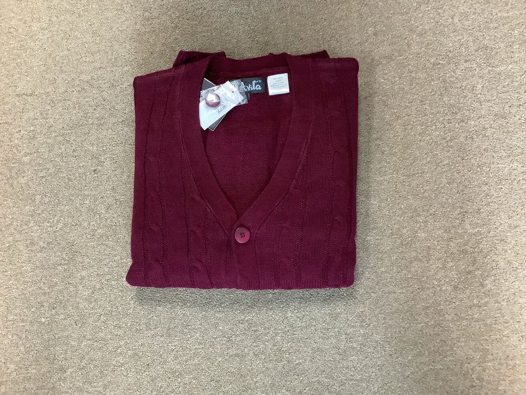 Lord Daniel Burgundy Cardigan