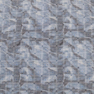 Trend T1324 Blue Grey Medallions Print