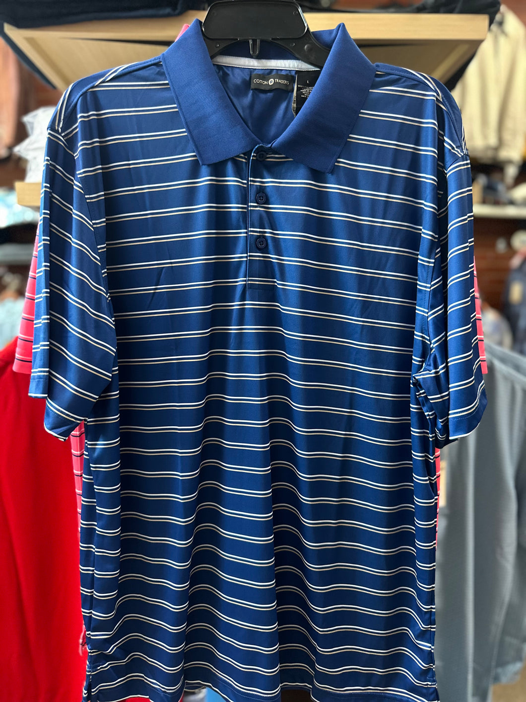 Cotton Traders 3000-409 Navy Polo