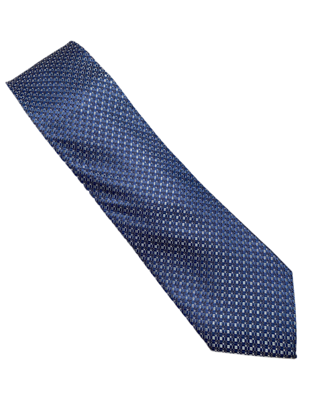Zianetti XLong Blue Neat Pattern F24 Tie