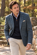 Load image into Gallery viewer, Enzo Blue Grey Pattern Sport Coat
