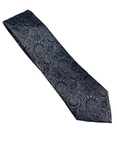 Load image into Gallery viewer, Zianetti Grey/Blue Figure Tie 62l
