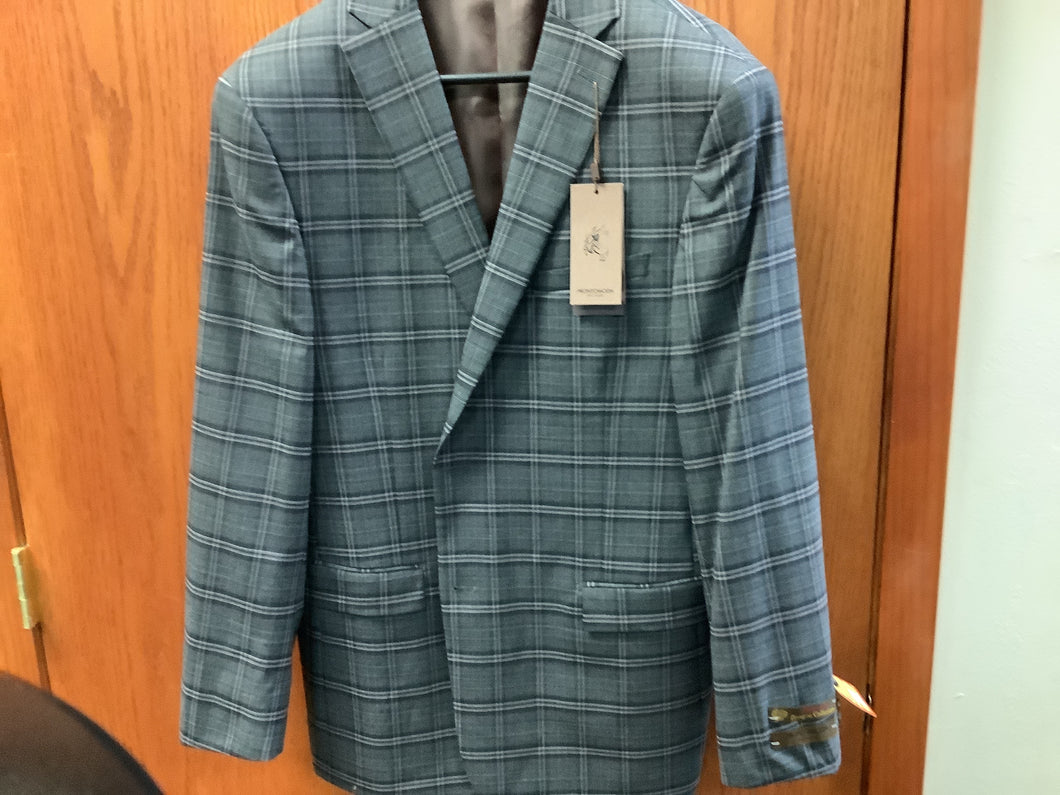 Prontomoda Grey Plaid Sport Jacket