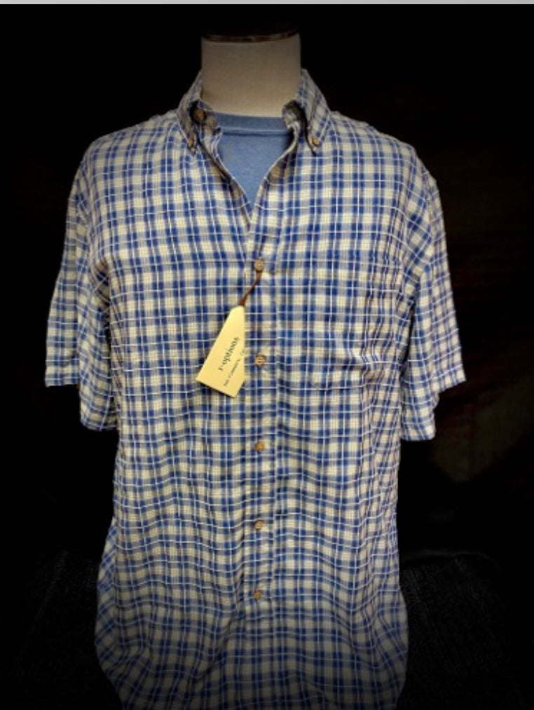 Denim/Bone Ultra Soft Beach Checks Shirt – Johnson's Hub Kewanee