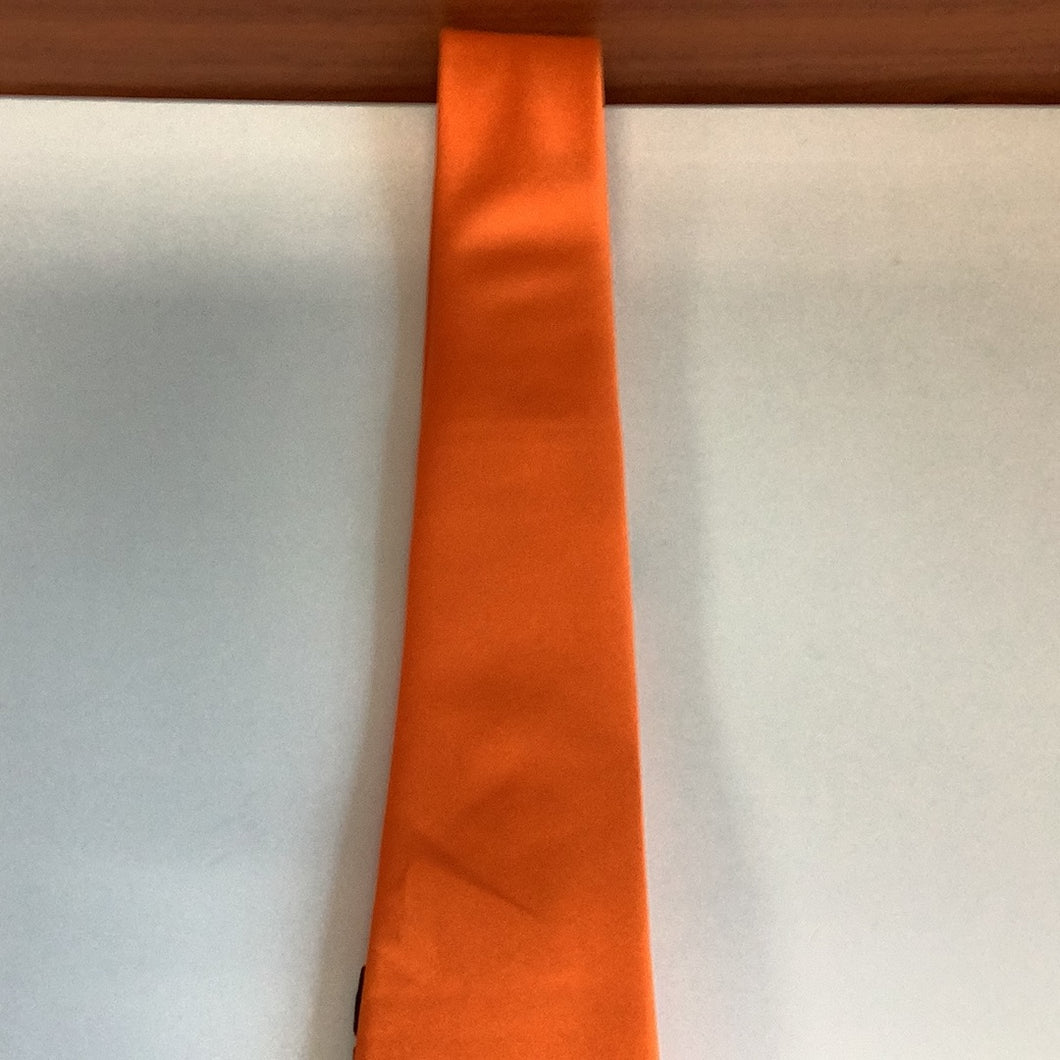 Zenio Orange Skinny Tie