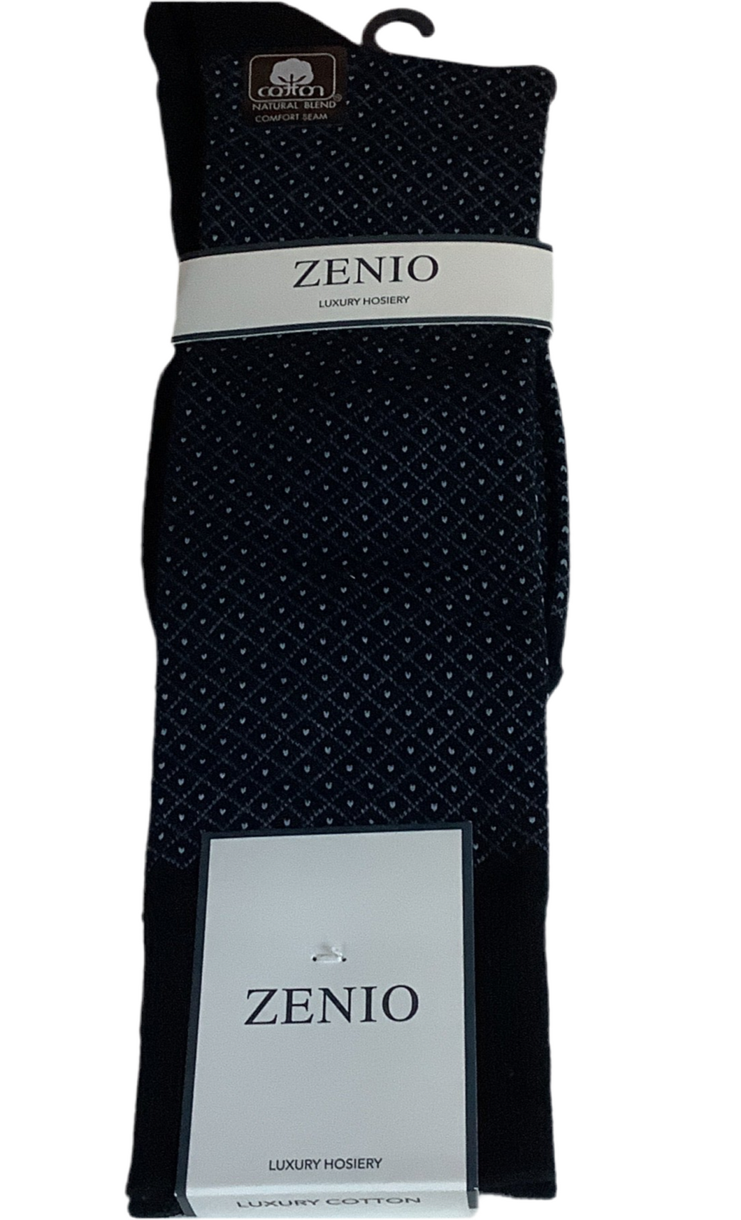 Zenio Navy Diamonds Sock