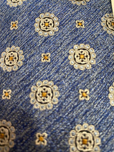Load image into Gallery viewer, Zianetti Blue Grey Circle XLong Tie 62m
