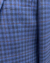 Load image into Gallery viewer, Mantoni Navy  Burgundy Check Sport Jacket

