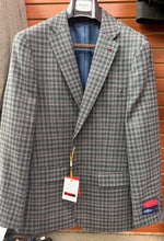 Load image into Gallery viewer, Mantoni Grey Burgundy Check Sport Jacket
