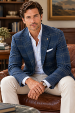 Load image into Gallery viewer, Enzo Navy/Brown Sport Coat
