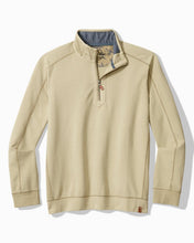 Load image into Gallery viewer, Tommy Bahama Ben And Terry Half Zip Stone Khaki
