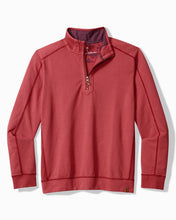 Load image into Gallery viewer, Tommy Bahama Big&amp;Tall Ben And Terry Half Zip Deep Havana
