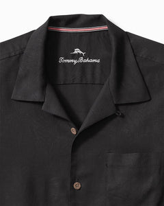 Tommy Bahama Tropic Isles Silk Camp Shirt - Black