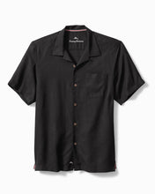 Load image into Gallery viewer, Tommy Bahama Tropic Isles Silk Camp Shirt - Black
