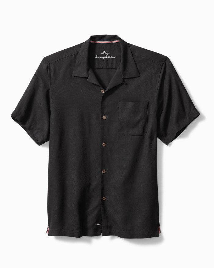 Tommy Bahama Tropic Isles Silk Camp Shirt - Black