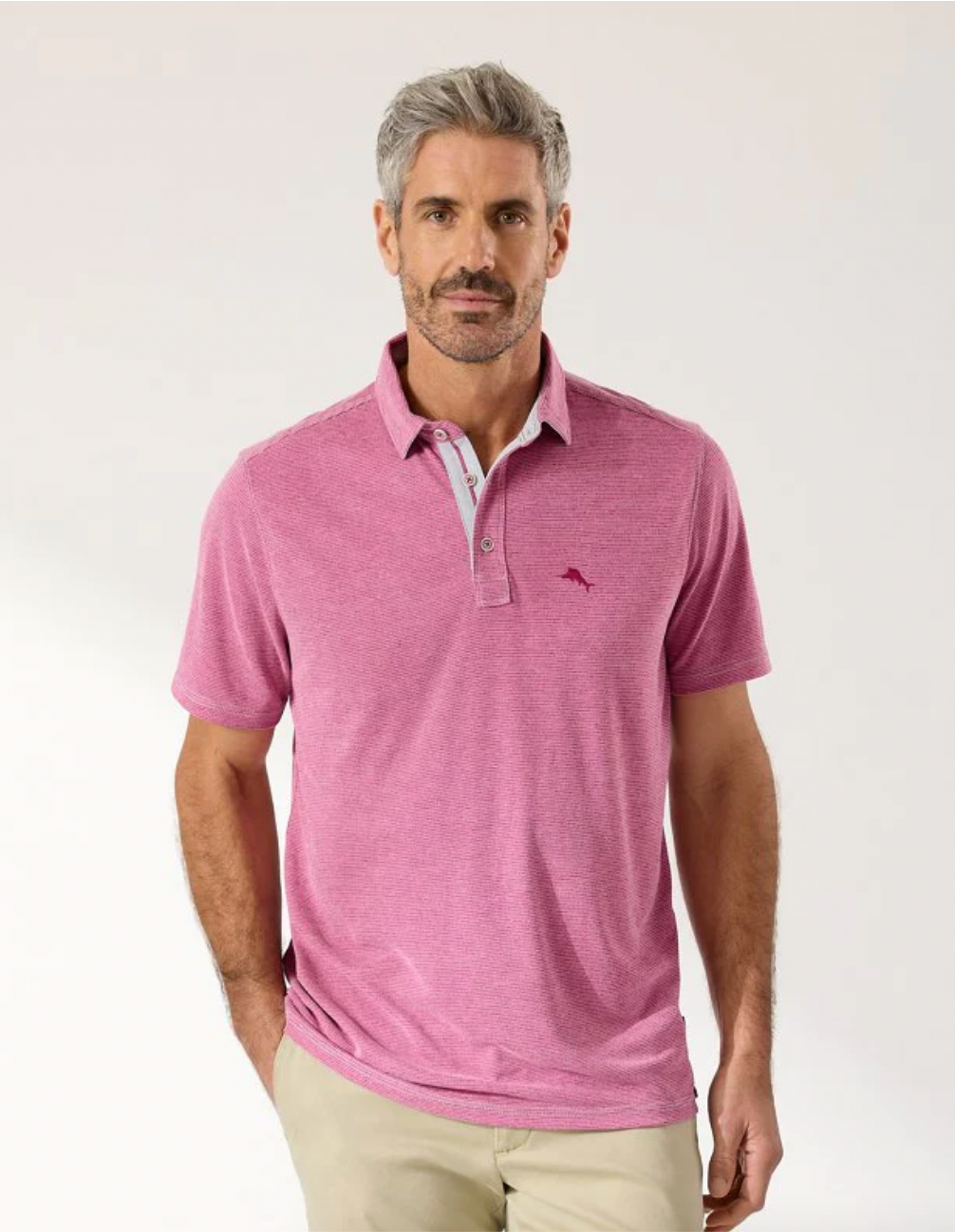 Tommy Bahama Paradisco Cove Polo in Fuchsia Red