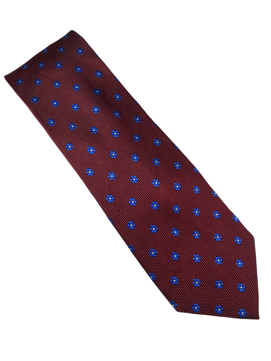 Zianetti XLong Burgundy/Blue Silk Tie