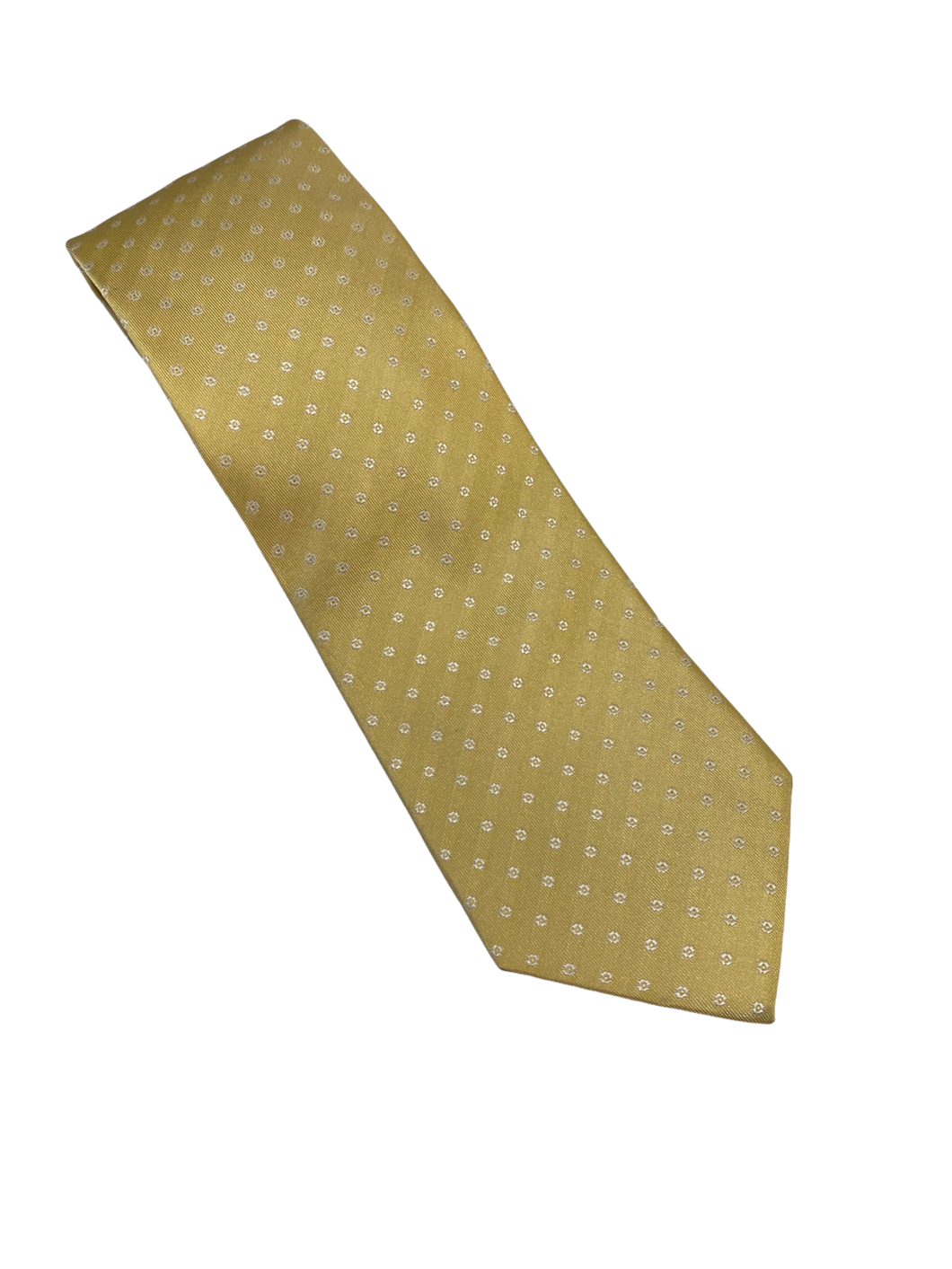 Zianetti Yellow/White Silk Tie